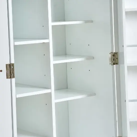Bella Depot Freestanding 47"H Pantry Cabinet with Adjustable Shelves image {8}