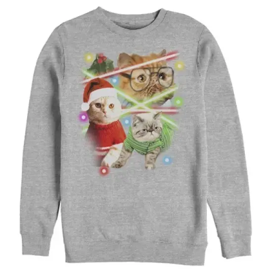 Men's Lost Gods Laser Cats Sweatshirt image {3}