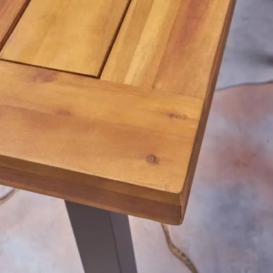 Juniper 7pc Acacia Wood Dining Set - Christopher Knight Home image {2}