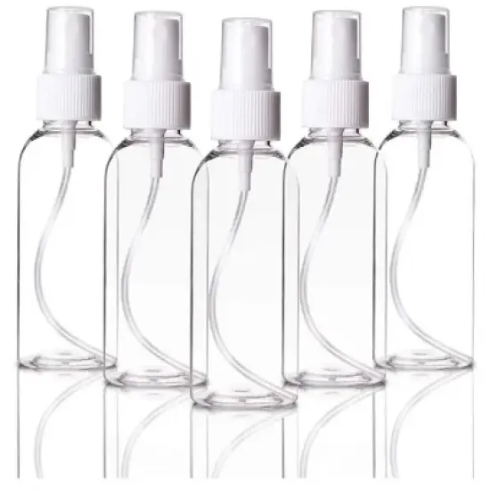 Kitcheniva Refillable Plastic Mist Spray Bottles 5 Pcs image {1}