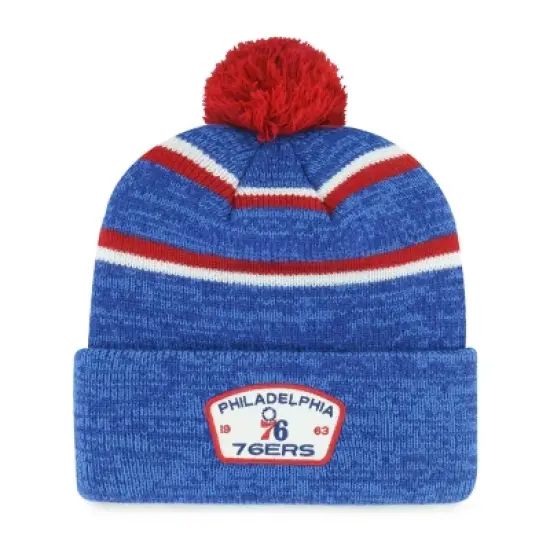 NBA Philadelphia 76ers Couliour Knit Beanie with Pom image {2}