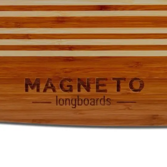 Magneto Hana Longboard Skateboard | 42" x 9" | Bamboo with Hard Maple Core | Carving & Dancing | Free Skate Tool | Pintail image {3}