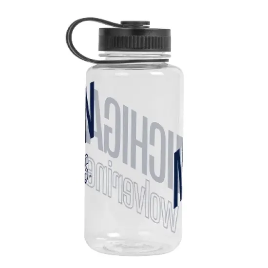 NCAA Michigan Wolverines Portable Drinkware - 38oz: Plastic Water Bottle, 9" Height image {1}
