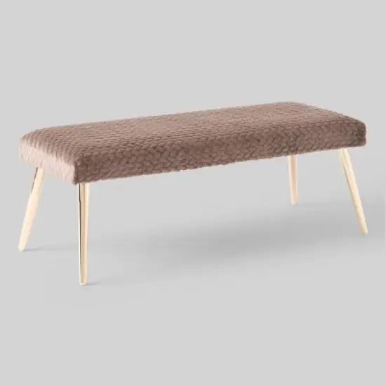 Capernaum Faux Fur Bench - Christopher Knight Home image {7}