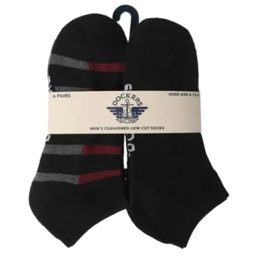 Dockers Men's Socks & Hosiery - 6-Pack Athletic Low-Cut Sport, Workout & Daily Socks for Men image {7}
