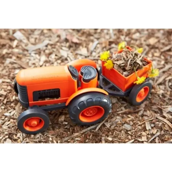 Green Toys Tractor Vehicle - Orange image {4}