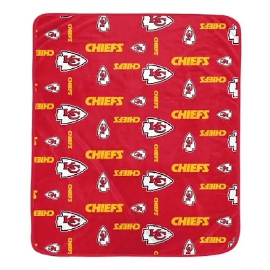 NFL Kansas City Chiefs Homefield Flipped Wordmark Throw Blanket image {1}