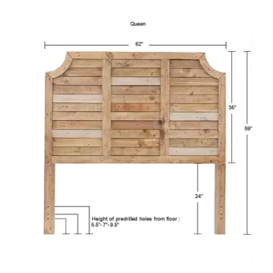 Queen Sonoma Headboard Natural image {7}