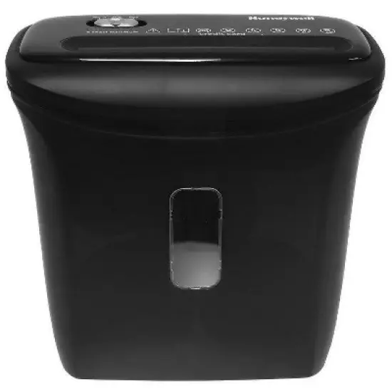 Honeywell 6 Sheet Cross Cut Paper Shredder for Home use Black: Document Shredder with Automatic Start & Thermal Protection image {6}