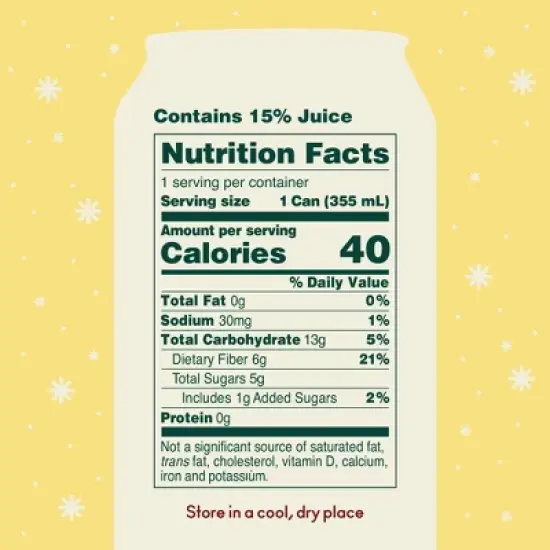 OLIPOP Crisp Apple Soda - 12 fl oz Can image {5}