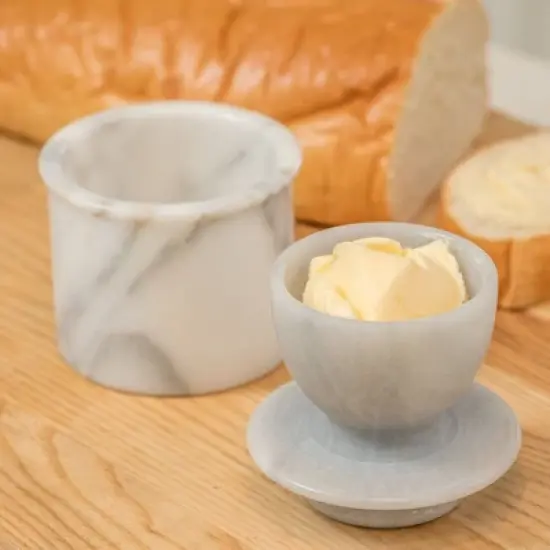 Norpro Marble Butter Crock image {1}