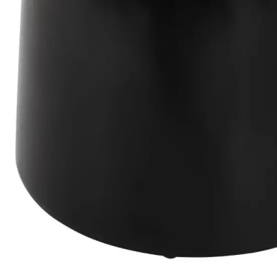 CAVINAS Modern Iron Outdoor Patio Side Table with Flared Design, Outdoor Accent Tables with Circular Top, Modern Outdoor End Table for Patio image {7}