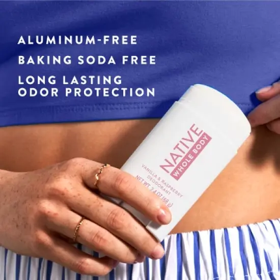 Native Whole Body Solid Deodorant - Vanilla & Raspberry - 2.4oz image {7}