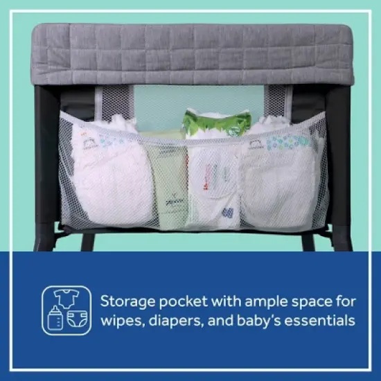 Sealy Cozy Soft Breathable Lightweight Bassinet - Gray image {8}