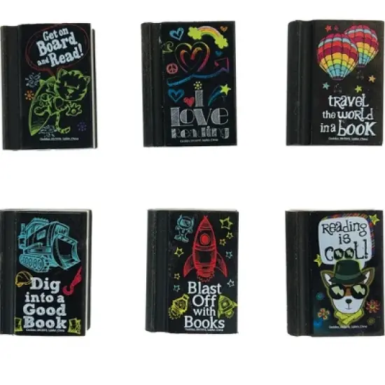 Reading with Reading Rocks Erasers (12 Pack) image {1}