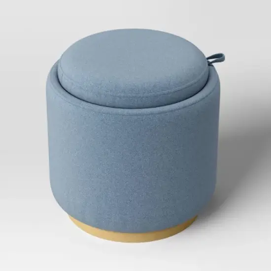 Round Upholstered Storage Ottoman - Room Essentials&trade; image {6}