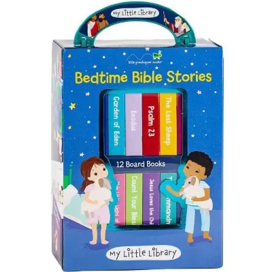 My Little Library: Bedtime Bible Stories (12 Board Books) - by  Little Grasshopper Books & Publications International Ltd (Hardcover) image {1}