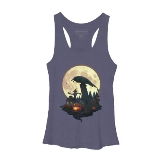 Women's Design By Humans Halloween Theme By chriskar Racerback Tank Top image {3}
