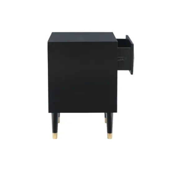 2 Drawer Geo Textured Nightstand - Linon image {4}