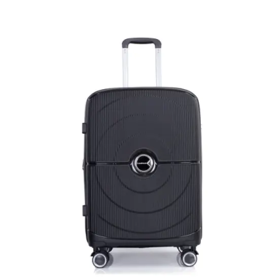 3 PCS Expanable Luggage Set, PP Lightweight Hardshell Spinner Wheel Suitcase with TSA Lock (20+24+28)-ModernLuxe image {8}