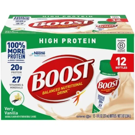 Boost High Protein Nutritional Drink - Very Vanilla - 8 fl oz/12pk image {5}