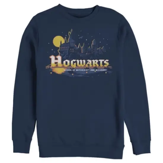 Men's Harry Potter Hogwarts Illuminating Moon Sweatshirt image {3}