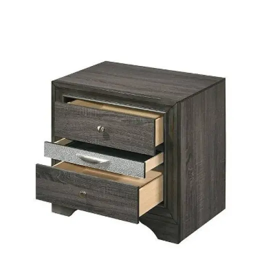 26" Naima Nightstand Gray - Acme Furniture image {2}