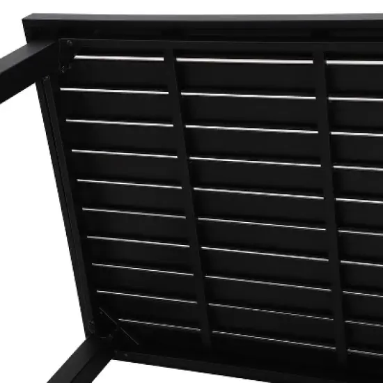 5pc Outdoor Set with Swivel Stools with Cushions & Metal Table - Captiva Designs image {12}