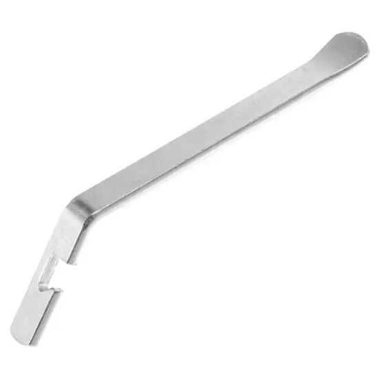 Unique Bargains Bicycle Flat Head Tyre Lever Wrench with Hook Repair Tool Silver Tone 2pcs image {5}