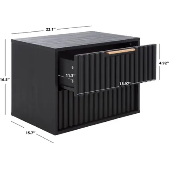 Lylia 2 Drawer Floating Nightstand - NST9615 - Safavieh image {10}