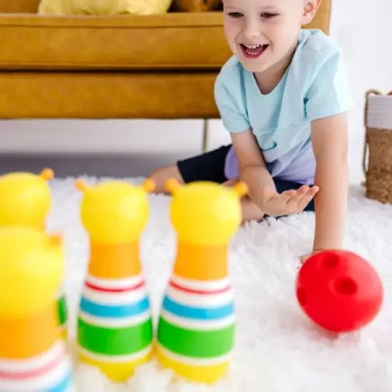 Melissa & Doug Rainbow Caterpillar Bowling Set image {5}