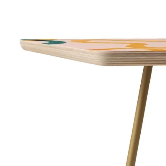 ThirtyOne Illustrations Streamers Side Table - Deny Designs image {2}