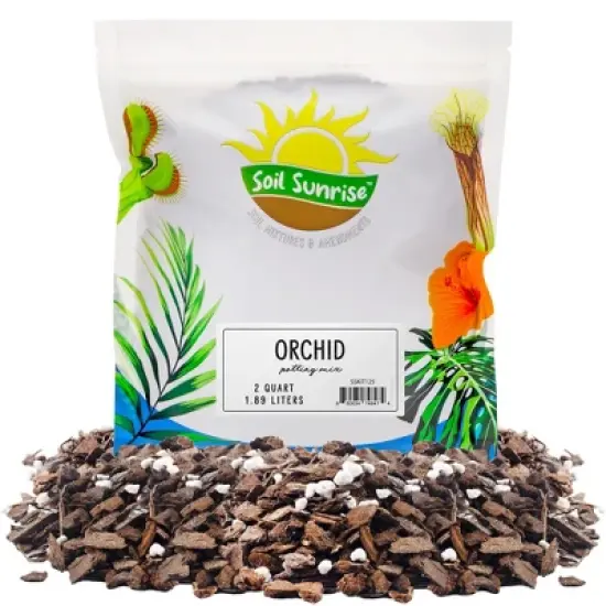 Soil Sunrise 2qt Orchid Potting Soil Mix; Fast Draining Healthy Media image {8}