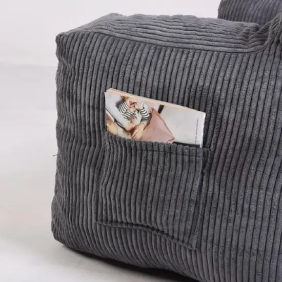 NicBex Tufted Bean Bag Sofa Chair Soft Stuffed Filling for Living Room or Bedroom Accent,Family Room or Kids' Space image {3}