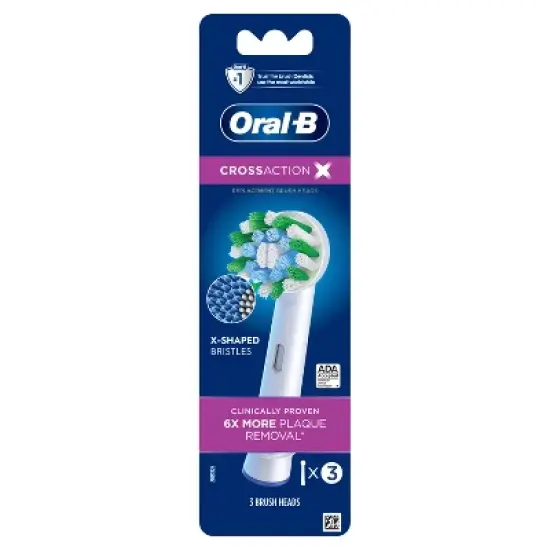 Oral-B CrossAction Electric Toothbrush Replacement Brush Heads image {11}