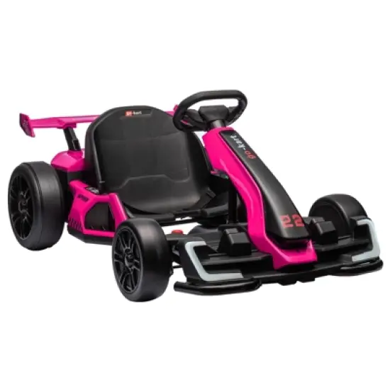Kids Go Kart,24V  Electric Drift Kart Car with Adjustable Seat,IDE On Toy with 4 Speed Mode,Big Battery for Age 6-12 image {10}