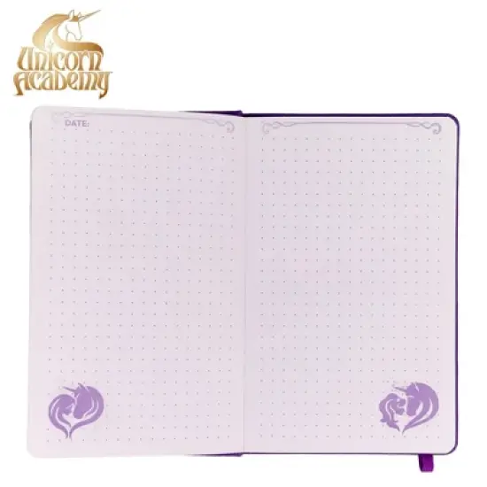 Inkology, LLC Unicorn Academy 80-Page Vegan Leather Notebook | 5 x 8 Inches image {3}