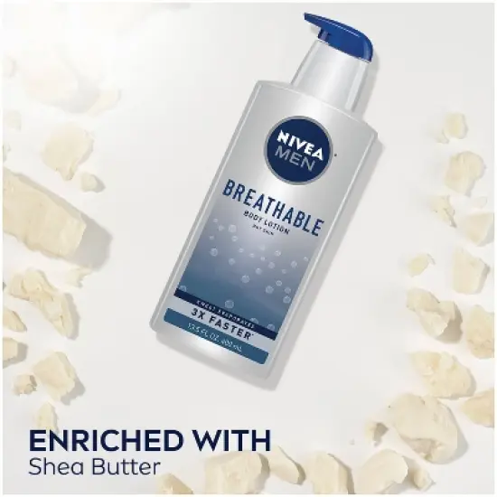 NIVEA MEN Breathable Body Lotion for Dry Skin Scented - 13.5 fl oz image {4}
