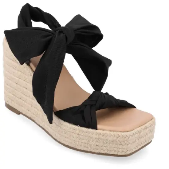 Journee Collection Womens Surria Tru Comfort Foam Espadrille Platform Wedge Sandals image {9}