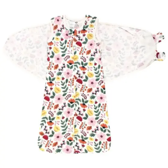 Hudson Baby Infant Girl Convertible Swaddle Sleep Sack, Fall Botanical image {2}