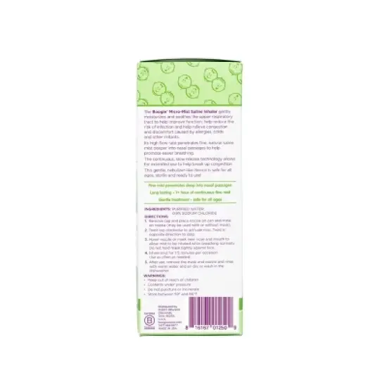 Boogie Wipes Micro Mist Saline Inhaler - 1.7 fl oz image {3}