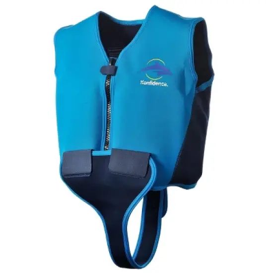 Konfidence Youth Learn to Swim Buoyancy Jacket in Blue image {4}
