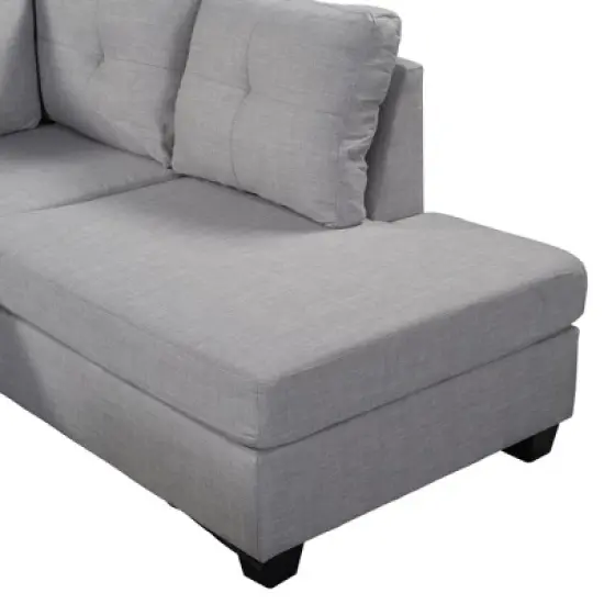 108" Reversible L-Shape Sectional Sofa Couch with Storage Ottoman-ModernLuxe image {13}