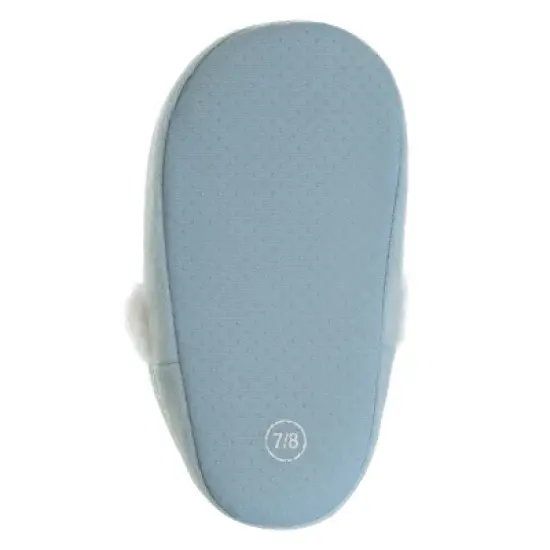 Disney Frozen 2 Elsa and Anna Girls Slippers - Plush Lightweight Warm Comfort Soft Aline House Slippers - Blue White Crinkle (Sizes 5 - 12 Toddler/Little Kid) image {6}