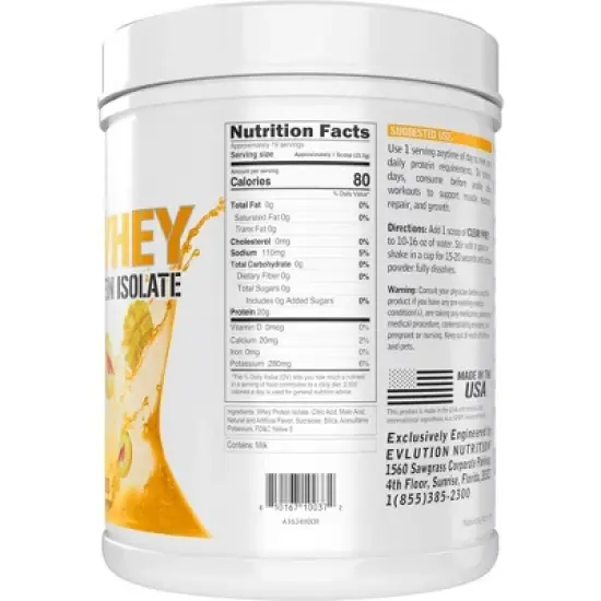 Evlution Nutrition Clear Whey Protein - 1.1lb image {1}
