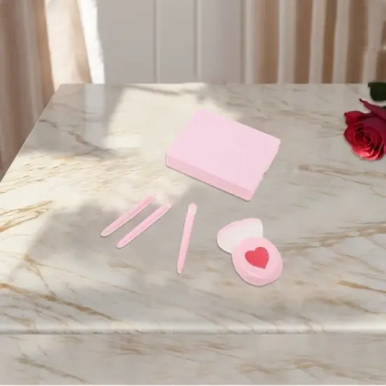 Unique Bargains Reusable Makeup Brush Kit Pink 1 Set image {3}