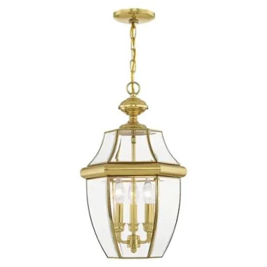 Livex Lighting Monterey 3 - Light Pendant in  Polished Brass image {2}