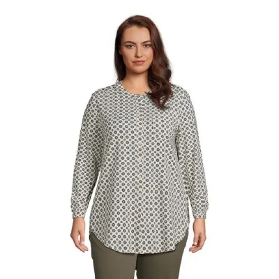 Lands' End Women's Long Sleeve Jersey A-line Tunic image {7}