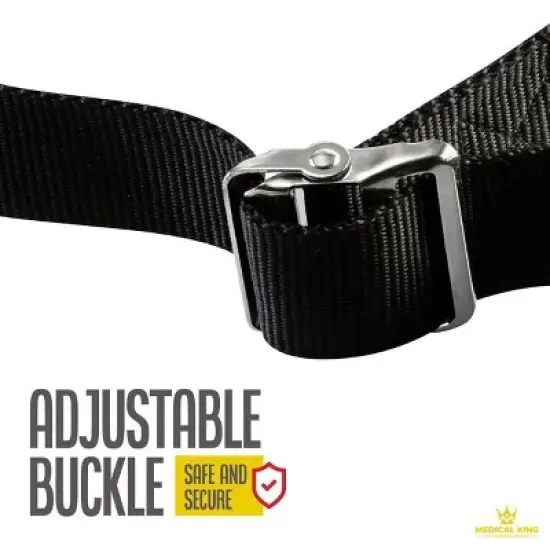 Transfer Belt Fle to unlock - 50" holds up 500 LBS - Gait Belt With 6 Handles, Great Lift Belt for Elderly, Therapy and Handicap - MedicalKingusa image {5}