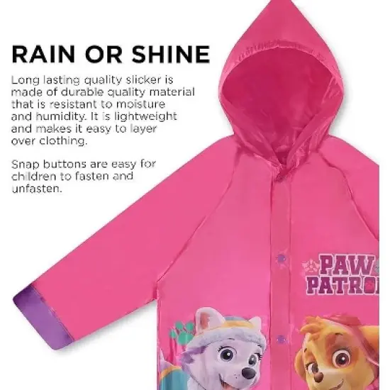 Paw Patrol Girl&rsquo;s Raincoat and Umbrella Set, Kids Ages 2-7 image {2}